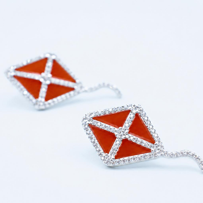 Orecchini Kite Silver Single Color - immagine 5